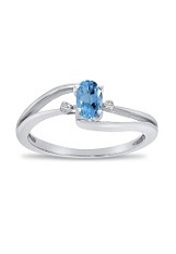 gorgeous white gold oval blue topaz gemstone birthstone baby ring